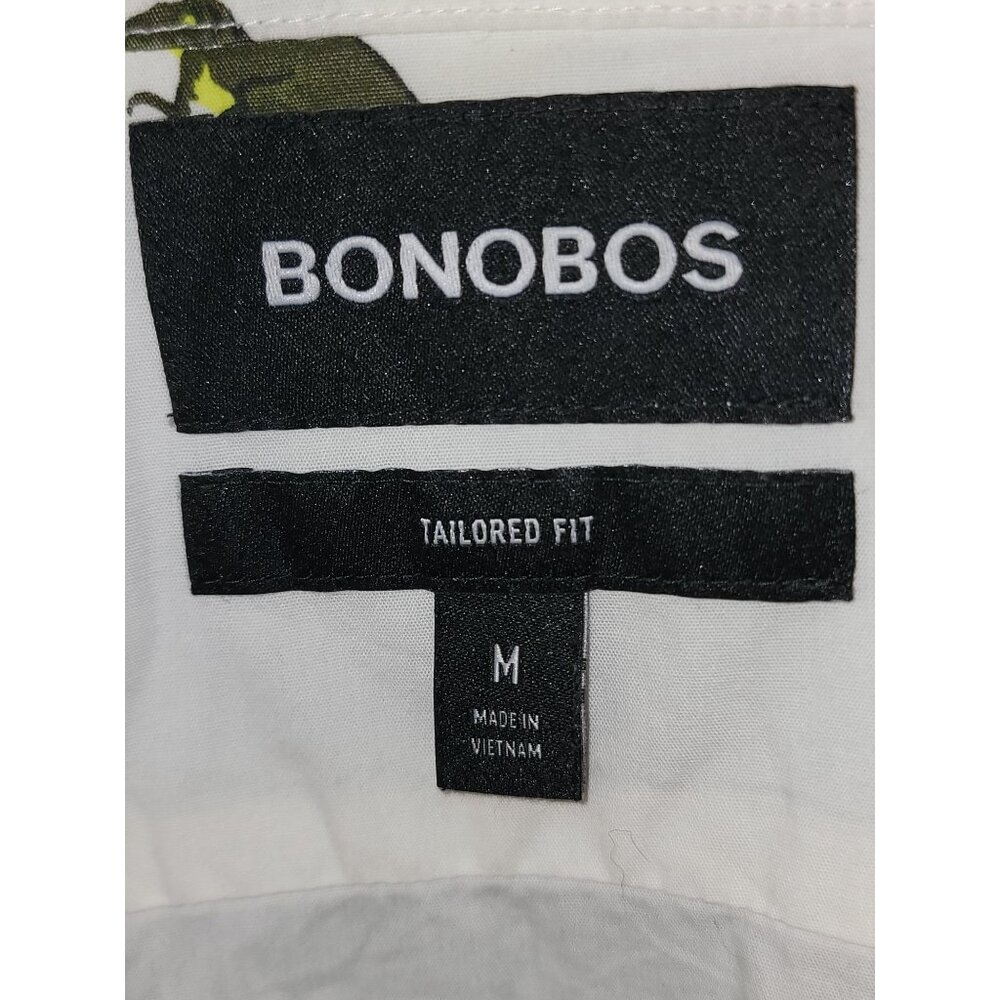 Bonobos Mens Tailored Fit Dinosaur Print Shirt M - Picture 3 of 4